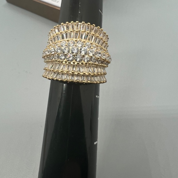 Giani Bernini Women Giani Bernini Gold Over 925 Sterling Silver Cubic Zirconia Ring